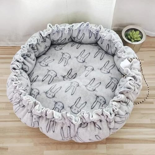FUNZE 1 Stück Hundebett für kleine und mittelgroße Hunde, verstellbare Hundematte, Katzenkissen, runder Korb, Flauschige Sofaliege für Hunde, Heimtierbedarf FUNZE 1 Stück Hundebett für kleine und mittelgroße Hunde, verstellbare Hundematte, Katzenkissen, runder Korb, Flauschige Sofaliege für Hunde, Heimtierbedarf von FUNZE