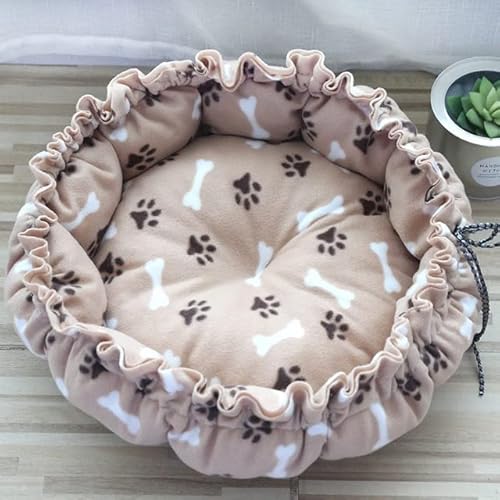 FUNZE 1 Stück Hundebett für kleine und mittelgroße Hunde, verstellbare Hundematte, Katzenkissen, runder Korb, Flauschige Sofaliege für Hunde, Heimtierbedarf FUNZE 1 Stück Hundebett für kleine und mittelgroße Hunde, verstellbare Hundematte, Katzenkissen, runder Korb, Flauschige Sofaliege für Hunde, Heimtierbedarf von FUNZE