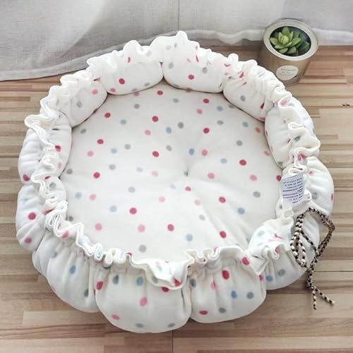 FUNZE 1 Stück Hundebett für kleine und mittelgroße Hunde, verstellbare Hundematte, Katzenkissen, runder Korb, Flauschige Sofaliege für Hunde, Heimtierbedarf FUNZE 1 Stück Hundebett für kleine und mittelgroße Hunde, verstellbare Hundematte, Katzenkissen, runder Korb, Flauschige Sofaliege für Hunde, Heimtierbedarf von FUNZE