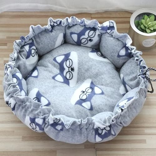FUNZE 1 Stück Hundebett für kleine und mittelgroße Hunde, verstellbare Hundematte, Katzenkissen, runder Korb, Flauschige Sofaliege für Hunde, Heimtierbedarf FUNZE 1 Stück Hundebett für kleine und mittelgroße Hunde, verstellbare Hundematte, Katzenkissen, runder Korb, Flauschige Sofaliege für Hunde, Heimtierbedarf von FUNZE