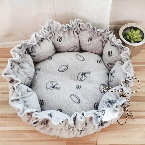 FUNZE 1 Stück Hundebett für kleine und mittelgroße Hunde, verstellbare Hundematte, Katzenkissen, runder Korb, Flauschige Sofaliege für Hunde, Heimtierbedarf FUNZE 1 Stück Hundebett für kleine und mittelgroße Hunde, verstellbare Hundematte, Katzenkissen, runder Korb, Flauschige Sofaliege für Hunde, Heimtierbedarf von FUNZE