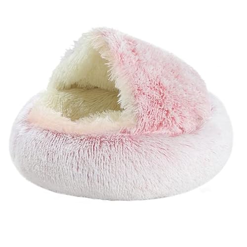 FUNZE 1Pcs Winter warmes Haustier-Schlafbett-Katzen-Haus-Zwinger-weicher Plüsch-runder Hund-Welpen-Kissen für Haushalt-Tier-Hunde-Verzierungen von FUNZE