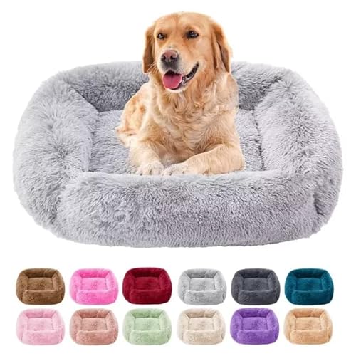 FUNZE Beruhigendes Hundebett Schlafmatte Winter Katzenbett Quadratische Kuschelbetten Weiches, Flauschiges Plüsch-Welpenkissen für kleine, mittelgroße Hunde und Katzen FUNZE Beruhigendes Hundebett Schlafmatte Winter Katzenbett Quadratische Kuschelbetten Weiches, Flauschiges Plüsch-Welpenkissen für kleine, mittelgroße Hunde und Katzen von FUNZE