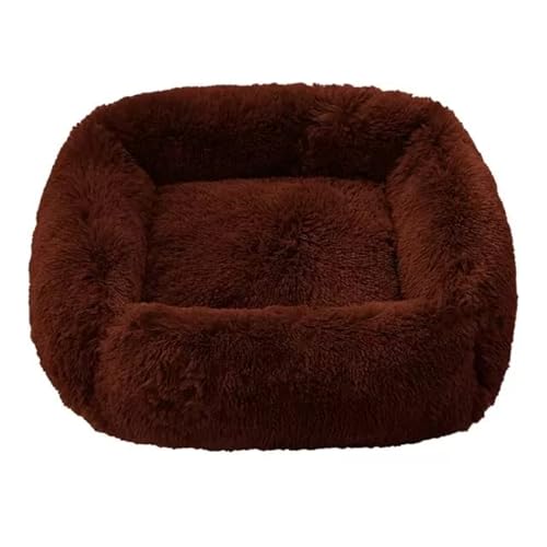 FUNZE Beruhigendes Hundebett Schlafmatte Winter Katzenbett Quadratische Kuschelbetten Weiches, Flauschiges Plüsch-Welpenkissen für kleine, mittelgroße Hunde und Katzen FUNZE Beruhigendes Hundebett Schlafmatte Winter Katzenbett Quadratische Kuschelbetten Weiches, Flauschiges Plüsch-Welpenkissen für kleine, mittelgroße Hunde und Katzen von FUNZE