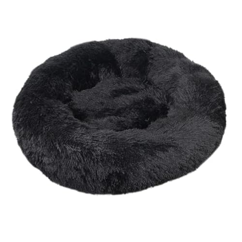 FUNZE Haustier-Hundebett, bequemer Donut-Schmuser, runder Hundehütte, ultraweich, waschbar, Hunde- und Katzenkissen, Bett, Winter, warmes Sofa von FUNZE