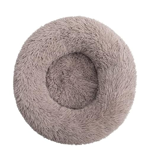 FUNZE Haustier-Hundebett, bequemer Donut-Schmuser, runder Hundehütte, ultraweich, waschbar, Hunde- und Katzenkissen, Bett, Winter, warmes Sofa von FUNZE