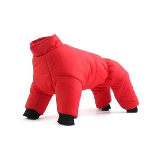 FUNZE Hund Wintermantel Mäntel Warme Kleidung Kleine Welpen Kleidung Für Französische Bulldogge Hunde Haustiere Wasserdichter Anzug XXL Haustier Jacken Schneeanzug von FUNZE