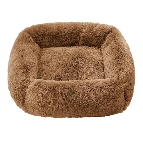 FUNZE Hundebetten Matten Superweiches Quadratisches Haustier Hundebett Katzenbett Plüsch Full Size Ruhiges Bett Bequemes Schlafartefakt Beruhigendes Bett von FUNZE