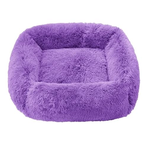 FUNZE Hundebetten Matten Superweiches Quadratisches Haustier Hundebett Katzenbett Plüsch Full Size Ruhiges Bett Bequemes Schlafartefakt Beruhigendes Bett von FUNZE