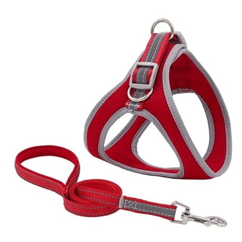 Haustier-Geschirr und Leine-Set, Hundeweste aus Segeltuch und reflektierendes Zugseil für Spaziergänge im Freien Haustier-Geschirr und Leine-Set, Hundeweste aus Segeltuch und reflektierendes Zugseil für Spaziergänge im Freien von FUNZE