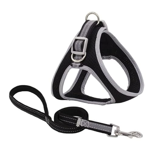 Haustier-Geschirr und Leine-Set, Hundeweste aus Segeltuch und reflektierendes Zugseil für Spaziergänge im Freien Haustier-Geschirr und Leine-Set, Hundeweste aus Segeltuch und reflektierendes Zugseil für Spaziergänge im Freien von FUNZE