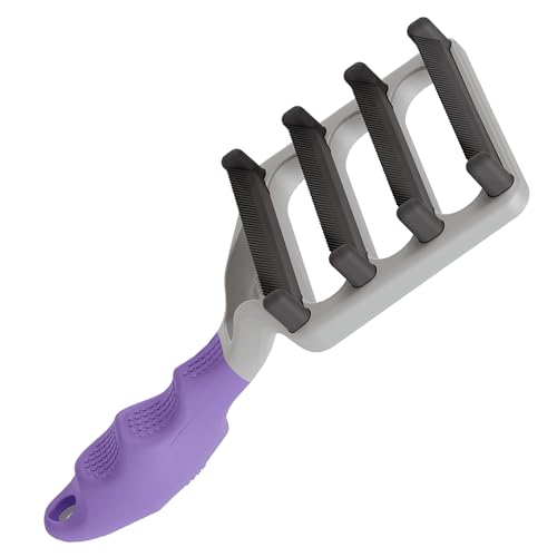 FUR4 deShedding-Werkzeug für Katzen mit langem Haar, Lila von FUR4
