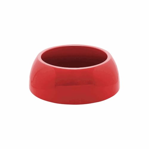 Furacão Futternäpfe aus Kunststoff, stilvoll, langlebig und funktional, für Hunde und Katzen (Eleganz, Rot, Größe M, 590 ml) von FURACÃOPET