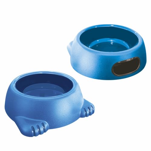 Furacão Futternäpfe für Haustiere, Kunststoff, stilvoll, langlebig und funktional, Futternäpfe für Hunde und Katzen (Glamour - Blau, Größe L - 958.2 g) von FURACÃOPET