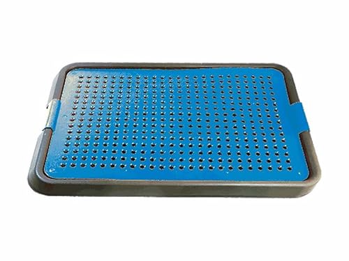 Furacão Pet Indoor Dog Potty Tray - Hygienische Trainingspadhalter für kleine & mittelgroße Hunde - Easy Clean Pet Pee Pad System mit Gitter - Kein Pfotenkontakt (Blau, Groß) von FURACÃOPET