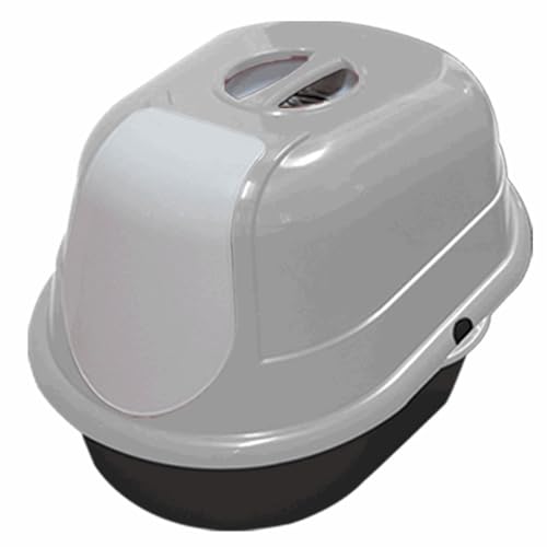 Jumbo Katzentoilette mit Deckel und Tür und Kohlefilter, extra groß, geschlossenes Kapuzen-Design zur Geruchskontrolle, leicht zu reinigen, spritzwassergeschützt, für große und kleine Katzen, Grau Jumbo Katzentoilette mit Deckel und Tür und Kohlefilter, extra groß, geschlossenes Kapuzen-Design zur Geruchskontrolle, leicht zu reinigen, spritzwassergeschützt, für große und kleine Katzen, Grau von FURACÃOPET