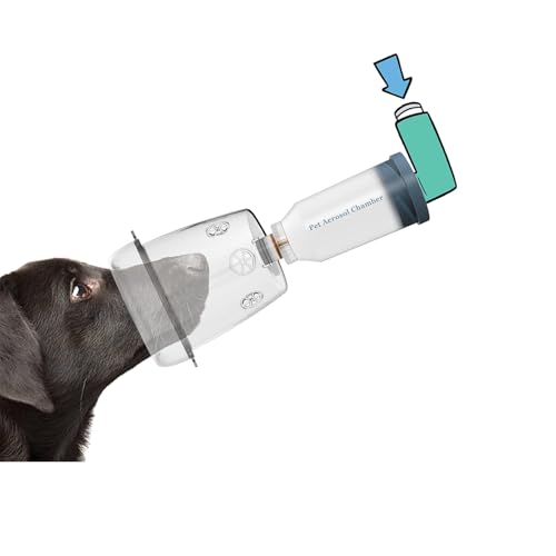FURGUARD Hundeinhalator-Dichtung für mittelgroße Hunde, Haustier-Aerosolkammer mit Silikonmaske für Erste Hilfe zu Hause oder draußen (M) von FURGUARD