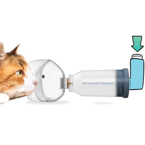 FURGUARD Katzen-Inhalator-Abstandshalter, für Katzen und kleine Hunde, Haustier-Aerosolkammer mit Silikonmaske, für Erste Hilfe zu Hause oder draußen (S) von FURGUARD