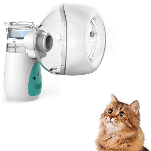 FURGUARD Katzenvernebler, Haustiervernebler und Inhalationsmaske für Katzen, geräuscharm, geeignet für Katzen und Welpen, Grün (S) von FURGUARD