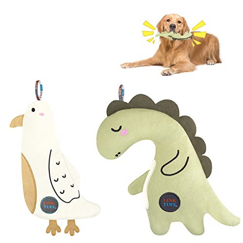 FURJOY Hundespielzeug, Interaktives Hundespielzeug, stabiles Quietschende Hundespielzeuge eingebaute Stimmblase,gefüllte Hundekauspielzeug für Welpen, kleine, mittlere, große Hunde von FURJOY