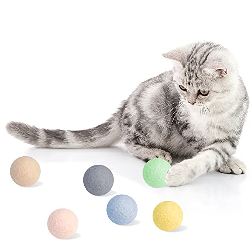 Wollfilzball, Spielzeug für Katzen und Kätzchen, lustig, bezaubernd, bunt, weich, leise, Filz, einzigartig für Katzenliebhaber, Merinowolle, handgefertigt in Nepal Wollfilzball, Spielzeug für Katzen und Kätzchen, lustig, bezaubernd, bunt, weich, leise, Filz, einzigartig für Katzenliebhaber, Merinowolle, handgefertigt in Nepal von FURJOY