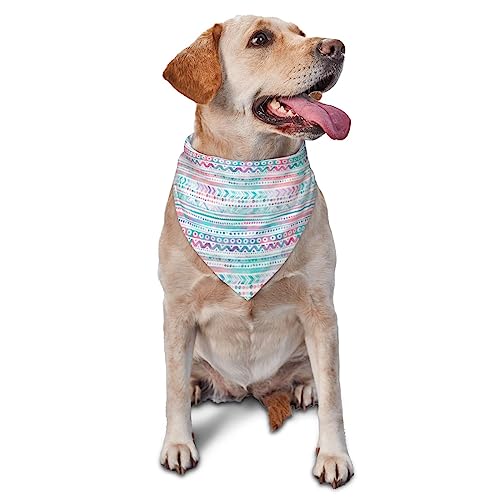 Buntes Boho-Design Vintage Hund Bandana Niedlich Weich Waschbar Hund Schal Sommer Verstellbare Katze Halstuch Lätzchen Haustier Dreieckstuch von FURLOU