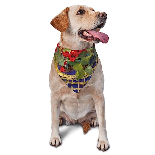 Geranie Korb Hund Bandana Niedlich Weich Waschbar Hund Schal Sommer Verstellbare Katze Halstuch Lätzchen Haustier Dreieckstuch Geranie Korb Hund Bandana Niedlich Weich Waschbar Hund Schal Sommer Verstellbare Katze Halstuch Lätzchen Haustier Dreieckstuch von FURLOU