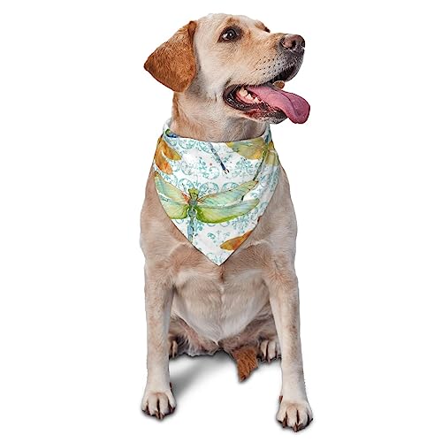 Handgemalte Libelle Hund Bandana Niedlich Weich Waschbar Hund Schal Sommer Verstellbare Katze Halstuch Lätzchen Haustier Dreieckstuch Handgemalte Libelle Hund Bandana Niedlich Weich Waschbar Hund Schal Sommer Verstellbare Katze Halstuch Lätzchen Haustier Dreieckstuch von FURLOU
