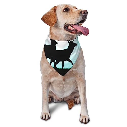 Hirsch Hund Bandana Niedlich Weich Waschbar Hund Schal Sommer Verstellbare Katze Halstuch Lätzchen Haustier Dreieckstuch von FURLOU