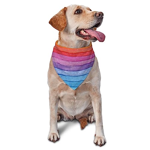 Hundehalstuch, bunt, gestreift, niedlich, weich, waschbar, für den Sommer, verstellbar, Katzen-Halstuch, Dreieckstuch Hundehalstuch, bunt, gestreift, niedlich, weich, waschbar, für den Sommer, verstellbar, Katzen-Halstuch, Dreieckstuch von FURLOU