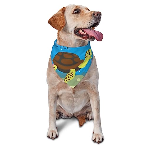Hundehalstuch mit Aufschrift "I Love Turtle", niedlich, weich, waschbar, für den Sommer, verstellbar, für Katzen, Dreieckstuch Hundehalstuch mit Aufschrift "I Love Turtle", niedlich, weich, waschbar, für den Sommer, verstellbar, für Katzen, Dreieckstuch von FURLOU