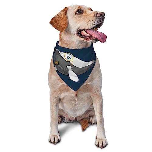 Hundehalstuch mit Delfinen, niedlich, weich, waschbar, für den Sommer, verstellbar, Katzen-Halstuch, Lätzchen, Haustier, dreieckiges Taschentuch Hundehalstuch mit Delfinen, niedlich, weich, waschbar, für den Sommer, verstellbar, Katzen-Halstuch, Lätzchen, Haustier, dreieckiges Taschentuch von FURLOU