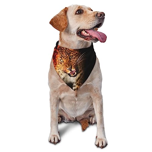 Leopard Malerei Hund Bandana Niedlich Weich Waschbar Hund Schal Sommer Verstellbare Katze Halstuch Lätzchen Haustier Dreieckstuch Leopard Malerei Hund Bandana Niedlich Weich Waschbar Hund Schal Sommer Verstellbare Katze Halstuch Lätzchen Haustier Dreieckstuch von FURLOU