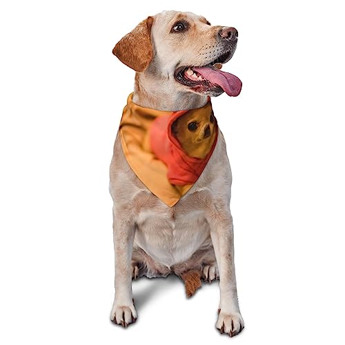 Lustiges Hunde-Halstuch, niedlich, weich, waschbar, für den Sommer, verstellbar, Katzen-Halstuch, Lätzchen, Haustier, dreieckiges Taschentuch von FURLOU