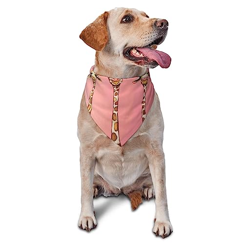 Niedliche Giraffe Cartoon Muster Hund Bandana Niedlich Weich Waschbar Hund Schal Sommer Verstellbare Katze Halstuch Lätzchen Haustier Dreieckstuch von FURLOU