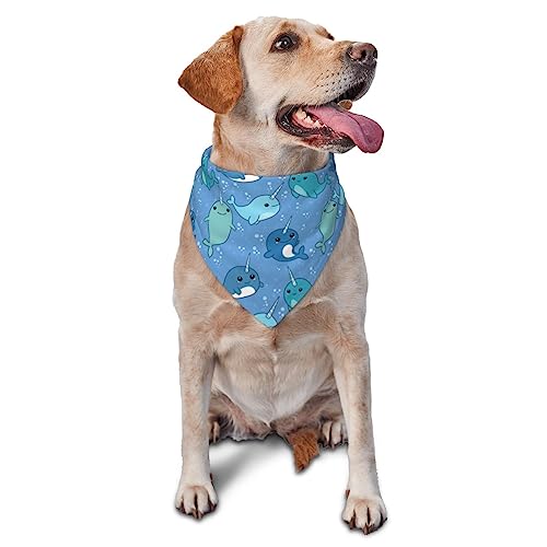 Niedliches Einhorn-Hunde-Bandana, niedlich, weich, waschbar, für den Sommer, verstellbar, Katzen-Halstuch, Lätzchen, Haustier, dreieckiges Taschentuch Niedliches Einhorn-Hunde-Bandana, niedlich, weich, waschbar, für den Sommer, verstellbar, Katzen-Halstuch, Lätzchen, Haustier, dreieckiges Taschentuch von FURLOU
