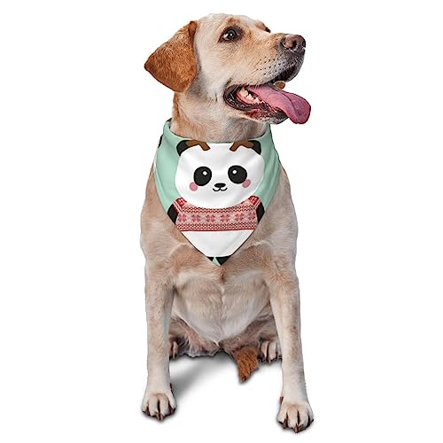 Niedliches Panda-Hunde-Halstuch, niedlich, weich, waschbar, für den Sommer, verstellbar, Katzen-Halstuch, Lätzchen, Haustier, dreieckiges Taschentuch Niedliches Panda-Hunde-Halstuch, niedlich, weich, waschbar, für den Sommer, verstellbar, Katzen-Halstuch, Lätzchen, Haustier, dreieckiges Taschentuch von FURLOU