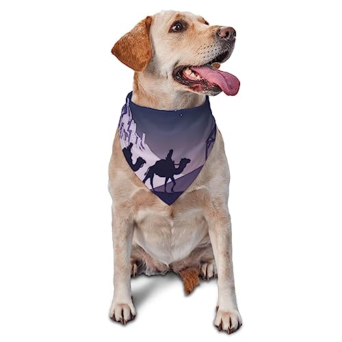 Weihnachtsszene Hund Bandana Niedlich Weich Waschbar Hund Schal Sommer Verstellbare Katze Halstuch Lätzchen Haustier Dreieckstuch von FURLOU