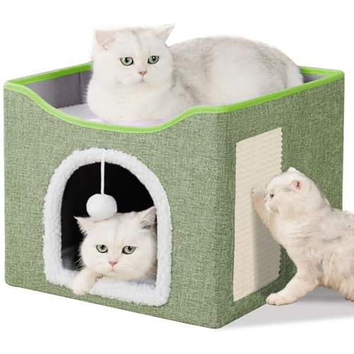 FURRYPAWS Katzenhöhle - Gemütliches Katzenhaus für drinnen und draußen, Ideal als Katzenhaus Indoor, Stabile Konstruktion, Perfekt für Katzen und Kätzchen FURRYPAWS Katzenhöhle - Gemütliches Katzenhaus für drinnen und draußen, Ideal als Katzenhaus Indoor, Stabile Konstruktion, Perfekt für Katzen und Kätzchen von FURRYPAWS
