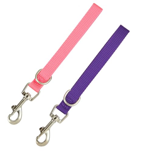 Hundeleine mit Griff, Verkehrsgriff, Leine, Haltegriff, Hundeleine, Schlaufen für Training, Haltegriff für Hunde, Violett und Hot Pink Hundeleine mit Griff, Verkehrsgriff, Leine, Haltegriff, Hundeleine, Schlaufen für Training, Haltegriff für Hunde, Violett und Hot Pink von FURSDOLY