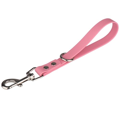 Kurze Hundeleine, 22,9 cm, Haltegriff, strapazierfähig, wasserdicht, PVC, für Sicherheitskontrolle, Verhaltenskorrektur, Wandern, Backup und alle Rassen, Hellrosa, 22,9 cm Kurze Hundeleine, 22,9 cm, Haltegriff, strapazierfähig, wasserdicht, PVC, für Sicherheitskontrolle, Verhaltenskorrektur, Wandern, Backup und alle Rassen, Hellrosa, 22,9 cm von FURSDOLY