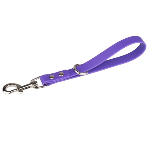 Kurze Hundeleine, 22,9 cm, Haltegriff, strapazierfähig, wasserdicht, PVC, für Sicherheitskontrolle, Verhaltenskorrektur, Wandern, Backup und alle Rassen, Violett, 22,9 cm Kurze Hundeleine, 22,9 cm, Haltegriff, strapazierfähig, wasserdicht, PVC, für Sicherheitskontrolle, Verhaltenskorrektur, Wandern, Backup und alle Rassen, Violett, 22,9 cm von FURSDOLY