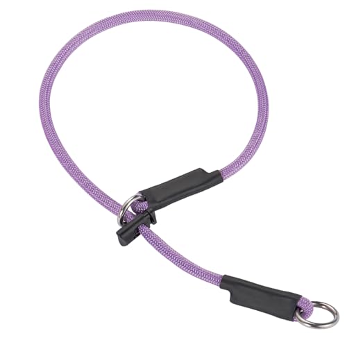 Martingale Hundehalsband, hochfestes Nylon-Schlupfhalsband, Hundetrainingsseil mit federbelastetem, verstellbarem Stopper, keine Zugleine für kleine, mittelgroße und große Hunde (Hellviolett, 66 cm) Martingale Hundehalsband, hochfestes Nylon-Schlupfhalsband, Hundetrainingsseil mit federbelastetem, verstellbarem Stopper, keine Zugleine für kleine, mittelgroße und große Hunde (Hellviolett, 66 cm) von FURSDOLY