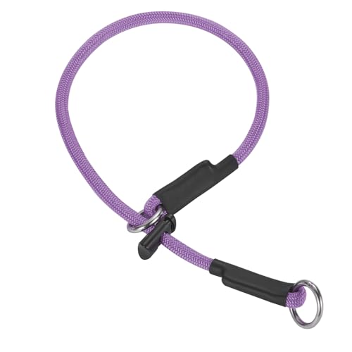 Martingale Hundehalsband – Hochfestes Nylon-Schlupfhalsband, Hundetrainingsseil mit federbelastetem, verstellbarem Stopper, keine Zugleine für kleine, mittelgroße und große Hunde (Hellviolett, 45,7 cm Martingale Hundehalsband – Hochfestes Nylon-Schlupfhalsband, Hundetrainingsseil mit federbelastetem, verstellbarem Stopper, keine Zugleine für kleine, mittelgroße und große Hunde (Hellviolett, 45,7 cm von FURSDOLY