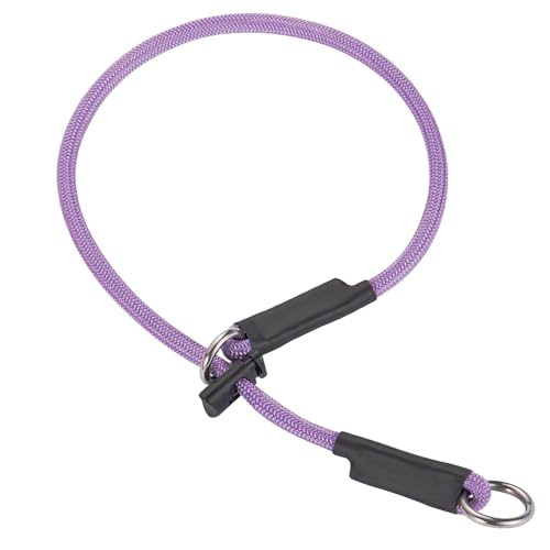 Martingale Hundehalsband – Hochfestes Nylon-Schlupfhalsband, Hundetrainingsseil mit federbelastetem, verstellbarem Stopper, keine Zugleine für kleine, mittelgroße und große Hunde (Hellviolett, 55,9 cm Martingale Hundehalsband – Hochfestes Nylon-Schlupfhalsband, Hundetrainingsseil mit federbelastetem, verstellbarem Stopper, keine Zugleine für kleine, mittelgroße und große Hunde (Hellviolett, 55,9 cm von FURSDOLY