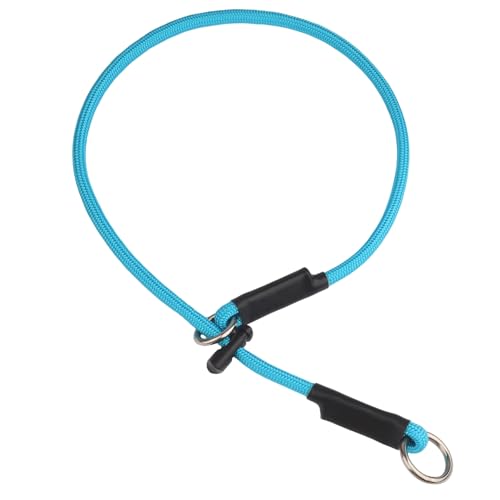 Martingale Hundehalsband – Hochfestes Nylon-Schlupfhalsband, Hundetrainingsseil mit federbelastetem, verstellbarem Stopper, keine Zugleine für kleine, mittelgroße und große Hunde (Himmelblau, 66 cm) von FURSDOLY