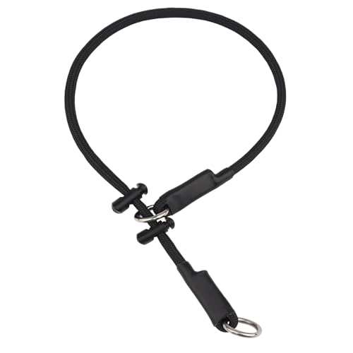 Martingale Hundehalsband – Hochfestes Nylon-Schlupfhalsband, Hundetrainingsseil mit federbelastetem, verstellbarem Stopper, keine Zugleine für kleine, mittelgroße und große Hunde (schwarz, 55,9 cm mit Martingale Hundehalsband – Hochfestes Nylon-Schlupfhalsband, Hundetrainingsseil mit federbelastetem, verstellbarem Stopper, keine Zugleine für kleine, mittelgroße und große Hunde (schwarz, 55,9 cm mit von FURSDOLY