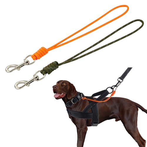 Sicherheitshalsband-Clip für Haustiere, 22,9 cm, Ersatzhalsband-Clips, 453,6 kg, 4,3 mm, Paracord-Sicherheitsgurte, geringes Gewicht, hohe Zugkraft, reflektierendes Design für Haustiergeschirr und von FURSDOLY
