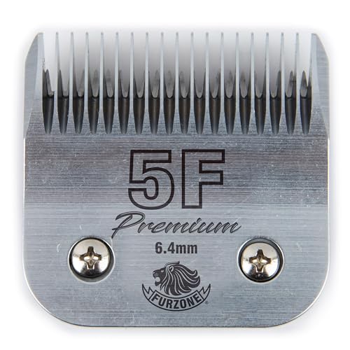 Furzone Detachable Blade - Size 5F Blade 1/4", Made of Extra Durable Japanese Steel, Compatible with Most Andis, Oster, Wahl A5 Clippers von FURZONE