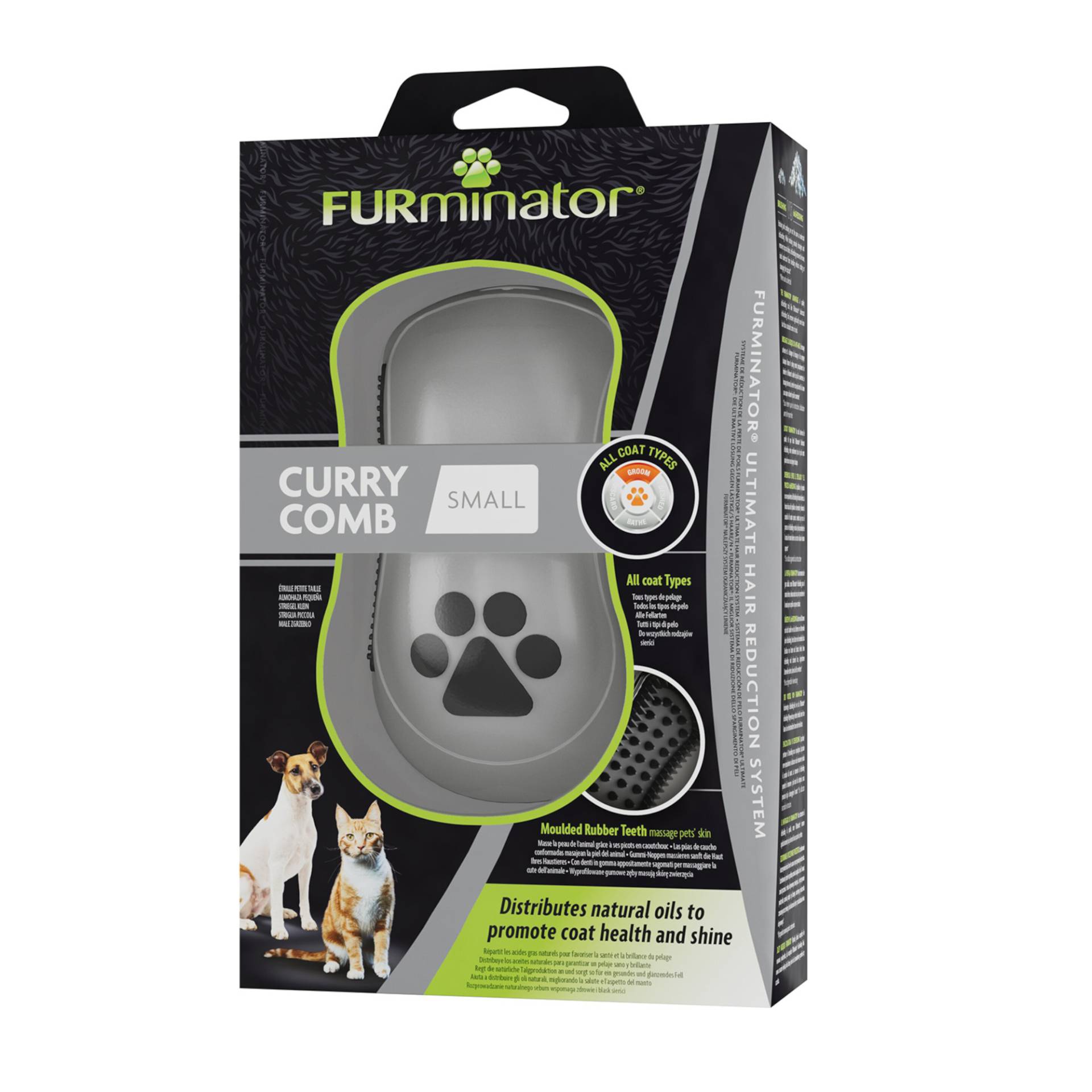 FURminator Curry Comb Striegel - ca. L 12 x B 6 x H 4 cm FURminator Curry Comb Striegel - ca. L 12 x B 6 x H 4 cm von FURminator
